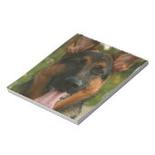 ドイツ語シェパードのメモ帳 ノートパッド (回転)