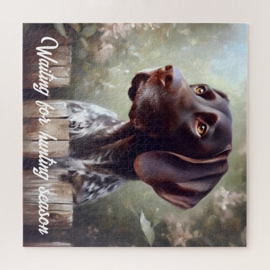 ドイツ語ショートエアーポインタ待ち ジグソーパズル (横)