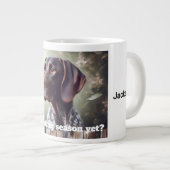 ドイツ語ショートエアーポインタ「バードシーズン」 ジャンボコーヒーマグカップ (正面右)