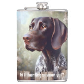 ドイツ語ショートエアーポインタ「バードシーズン」 フラスク (正面)