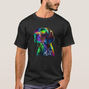 ドイツ語ショートエアーポインタGSPパパ母 Tシャツ