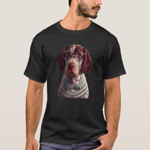 ドイツ語ショートエアーポインタGSPママパパ1 Tシャツ