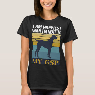 ドイツ語ショートエアーポインタGSPママパパ4 Tシャツ