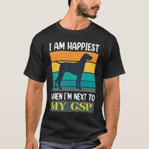 ドイツ語ショートエアーポインタGSPママパパ6 Tシャツ