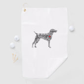 ドイツ語ショートエアーポインタI GSP犬ママ聞くのが大好き ゴルフタオル (インサイチュ)