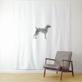 ドイツ語ショートエアーポインタI GSP犬ママ聞くのが大好き タペストリー (インサイチュ)