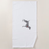 ドイツ語ショートエアーポインタI GSP犬ママ聞くのが大好き ビーチタオル (正面)