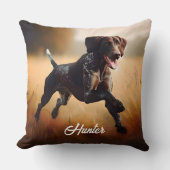 ドイツ語ショートエア走ポインタ クッション (正面)