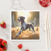 ドイツ語ショートエア走ポインタ スタンダードランチョンナプキン (インサイチュ)