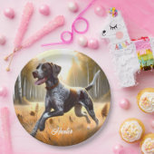 ドイツ語ショートエア走ポインタ ペーパープレート (パーティー)