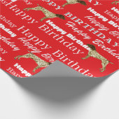 ドイツ語ショートポインタ、誕生日ギフトラップGSP ラッピングペーパー (角)