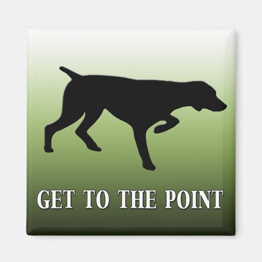 ドイツ語ショートポインタ「Get to the Point」 マグネット (正面)
