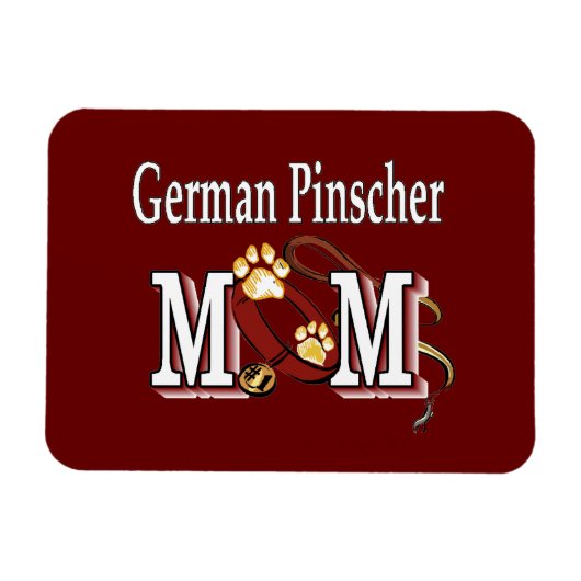ドイツ語ピンシャーママの贈り物 マグネット (横)