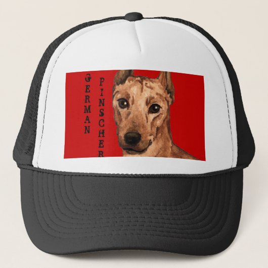 ドイツ語ピンシャー色ブロック キャップ (正面)