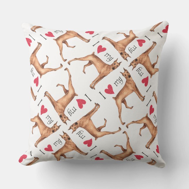 ドイツ語ピンシャー クッション (正面)