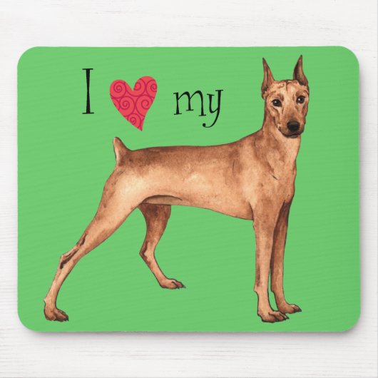 ドイツ語ピンシャー マウスパッド (正面)