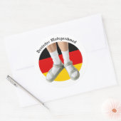 ドイツ語ファッション味ホワイトソックサンダルステレオタイプ ラウンドシール (封筒)