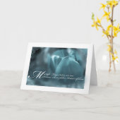 ドイツ語ブルー悔やみや弔慰 カード (黄色い花)