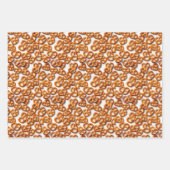 ドイツ語プレッツェルパターン ラッピングペーパーシート (正面3)