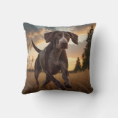 ドイツ語ポインタエレガント装飾用クッション クッション (裏面)