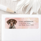 ドイツ語ポインタ差出人住所ラベル ラベル (インサイチュ)