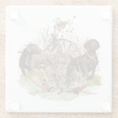 ドイツ語ポインタ ガラスコースター (裏面)