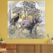 ドイツ語ポインタ キャンバスプリント (インサイチュ (リビング))