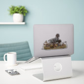 ドイツ語ポインタ シール (デスク上のノートパソコン)