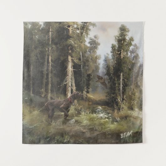 ドイツ語ポインタ タペストリー (正面)