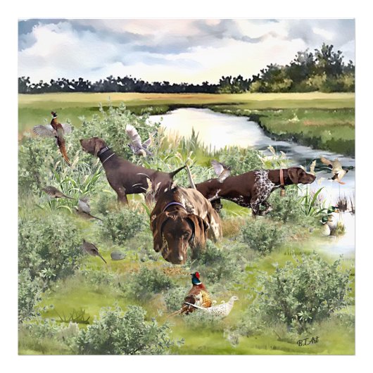 ドイツ語ポインタ フォトプリント            (正面)