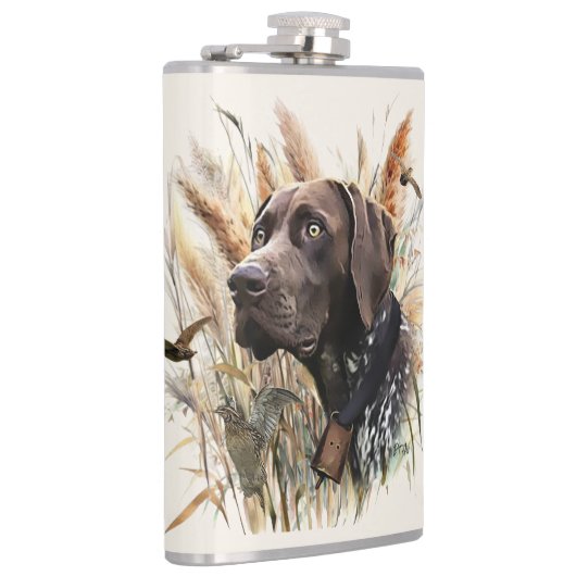 ドイツ語ポインタ フラスク (右)