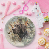 ドイツ語ポインタ ペーパープレート (パーティー)