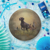 ドイツ語ポインタ ペーパープレート (パーティー)