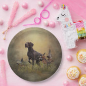 ドイツ語ポインタ ペーパープレート (パーティー)