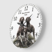 ドイツ語ポインタ ラージ壁時計 (傾斜)
