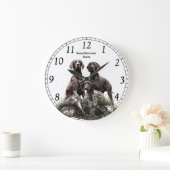 ドイツ語ポインタ ラージ壁時計 (ホーム)