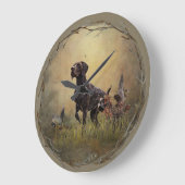 ドイツ語ポインタ ラージ壁時計 (傾斜)