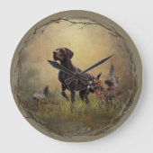 ドイツ語ポインタ ラージ壁時計 (正面)