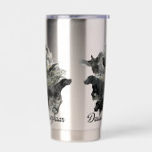 ドイツ語ポインタ 保温保冷タンブラー (左面)
