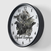 ドイツ語ポインタ 壁時計 (傾斜)