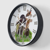 ドイツ語ポインタ 壁時計 (傾斜)