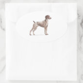 ドイツ語ポインタ 楕円形シール (バッグ)