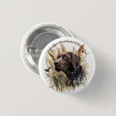 ドイツ語ポインタ 缶バッジ (正面&裏面)