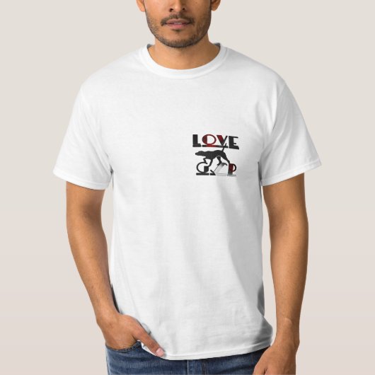 ドイツ語ポインタ Tシャツ (正面)