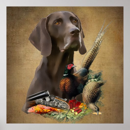 ドイツ語ポインタGSP ポスター (正面)