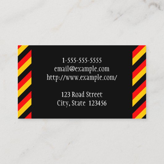 ドイツ語先生名刺 名刺 (裏面)