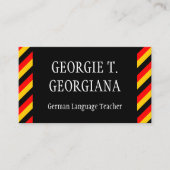 ドイツ語先生名刺 名刺 (正面)