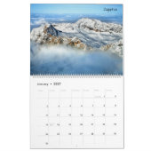 ドイツ語写真2ページ大きなカレンダー、白 カレンダー (1月 2027)