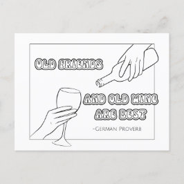 ドイツ語動詞着色はがき ポストカード