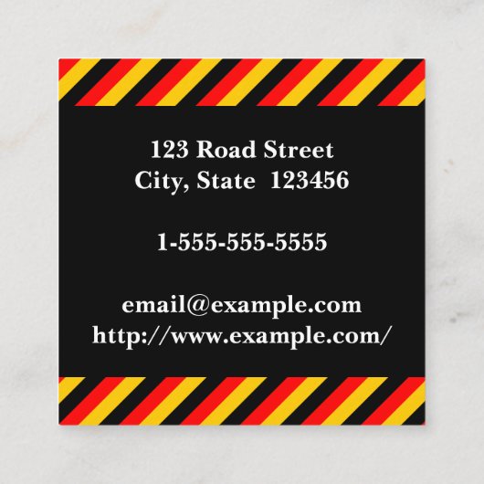 ドイツ語専門家名刺 スクエア名刺 (裏面)